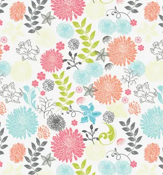 手绘鲜花花纹免抠