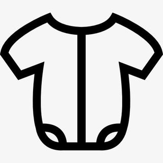 婴儿套装的轮廓图标免抠