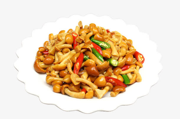 清炒滑子菇免抠