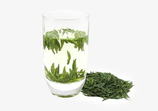 清新茶叶广告白底图免抠