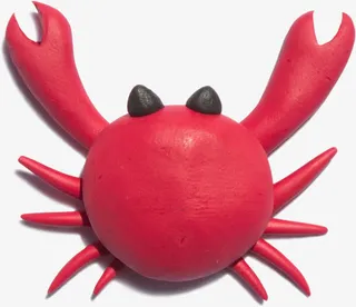 橡皮泥螃蟹免抠