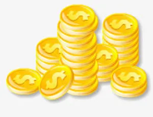 黄色宝箱 金币免抠