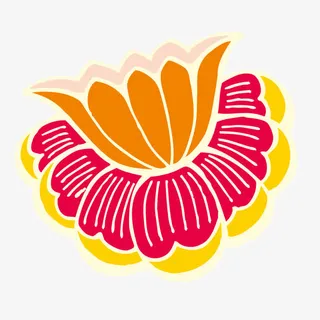 中国佛教吉祥睡莲图案免抠