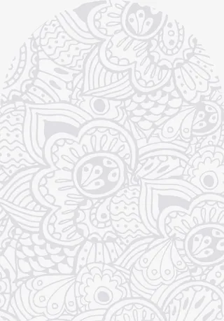 中国风剪纸花朵免抠