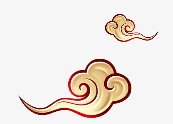 祥云复古祥云中式元素中国风免抠
