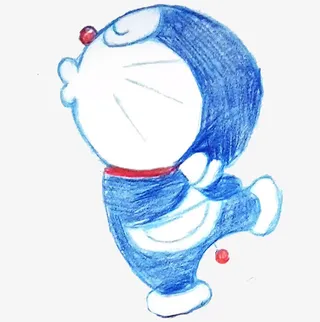 手绘机器猫素材免抠