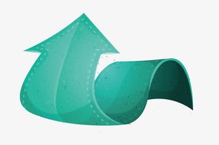 复古色调扭曲流程图箭头免抠