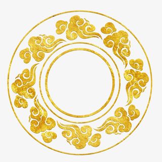 祥云烫金祥云免抠