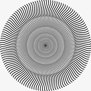 手绘线条抽象图免抠