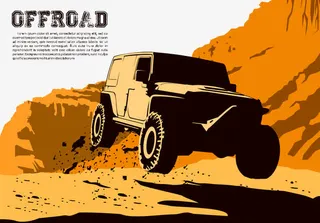 彩绘越野车免抠