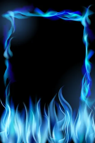 矢量冰蓝色冷焰蓝焰背景高清