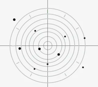 简约扁平射击打靶弹孔图案免抠