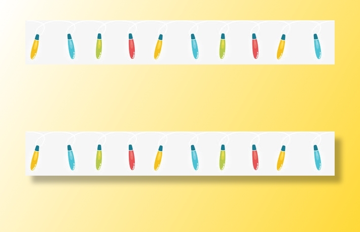 彩绘节日灯串矢量图下载免抠