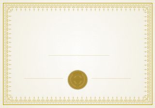 简约淡色花纹荣誉证书模板背景素材高清