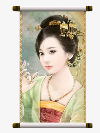 古风美女图画免抠