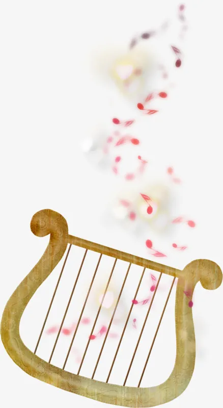 竖琴素材免抠