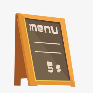 黑板价格表通知栏免抠