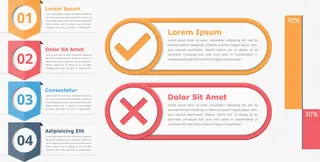 矢量PPT创意分类标签免抠