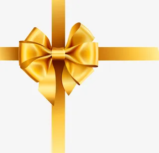 礼物彩带结免抠