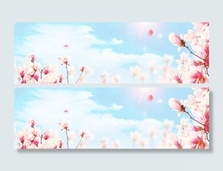 唯美春天风景背景高清