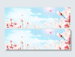 唯美春天风景背景高清