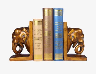 铜制大象书靠免抠