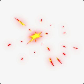 水火烟雾卡通特效免抠