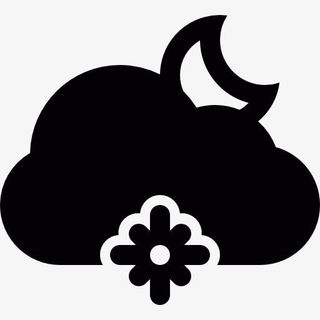 晚上雪图标免抠