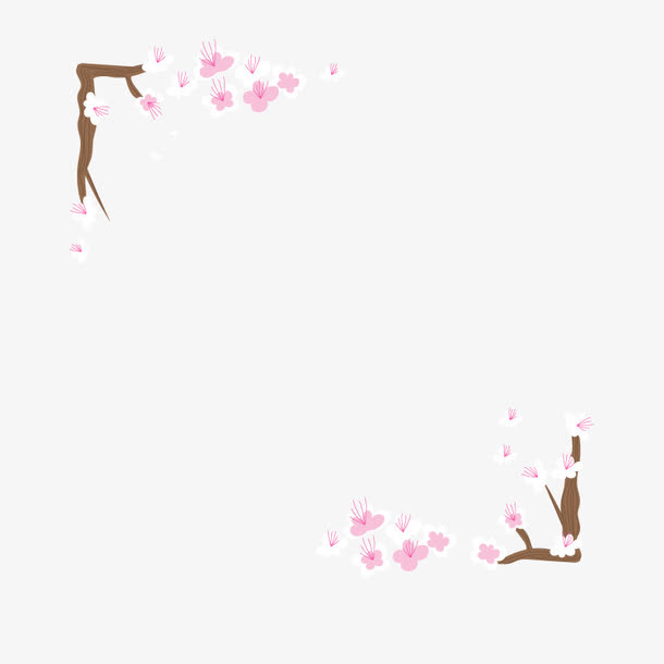 樱花边框免抠