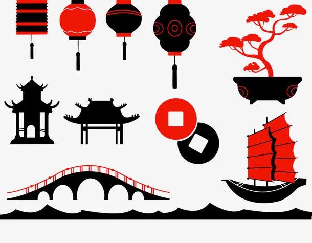 中国风装饰元素设计矢量素材免抠