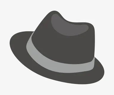 黑色休闲矢量免抠png男士礼帽帽子免抠