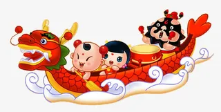 端午节赛龙舟免抠