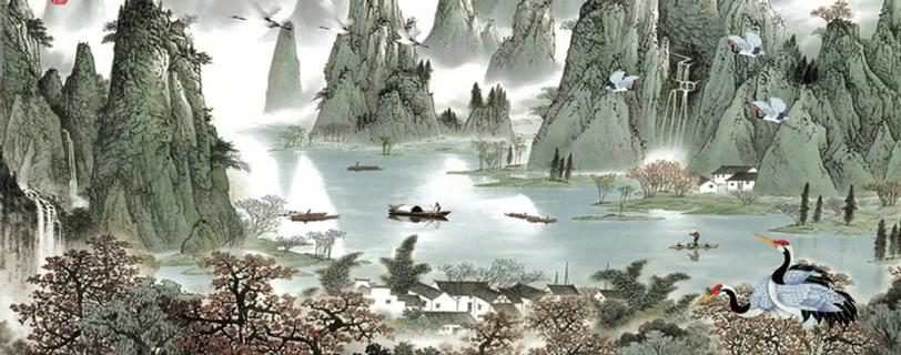 水墨山水画高清