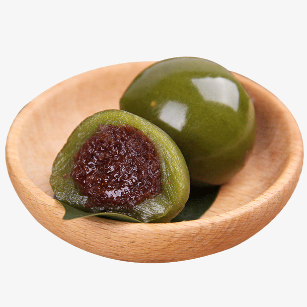 豆沙糯米糍粑点心免抠
