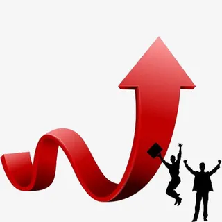 营销上升图免抠