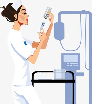 卡通手绘护士免抠