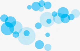 蓝色光晕设计效果免抠