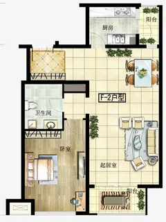 高档手绘户型图家装平面图免抠 高档手绘户型图家装平面图免抠