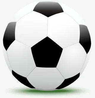 黑色简约足球免抠