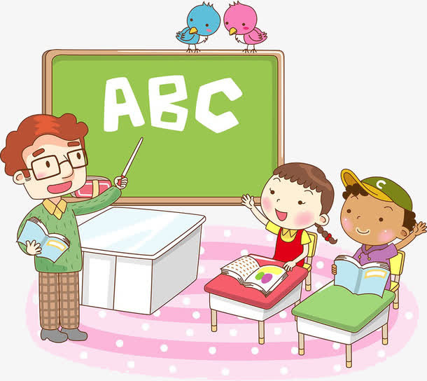 正在上课的学生免抠