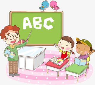 正在上课的学生免抠