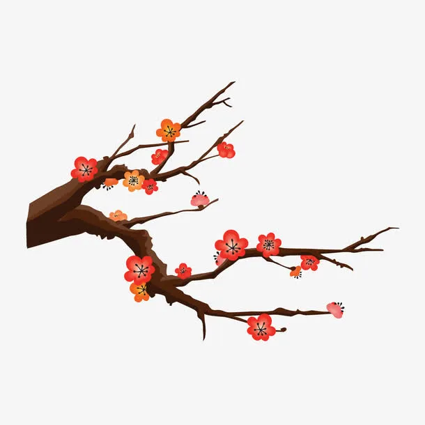 水墨梅花免抠