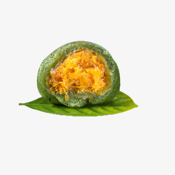 寒食节蛋黄夹心青团免抠