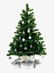 绿色圣诞树装饰免抠