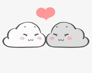 恋爱中的小云朵免抠