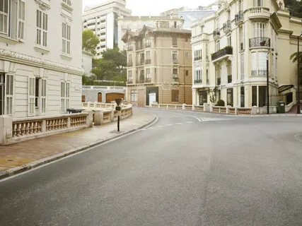 棕色宁静的英伦街道免抠