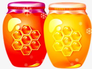 密封的蜂蜜坛子免抠