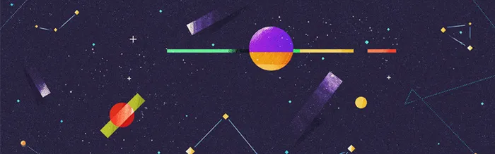 彩色几何星空背景高清