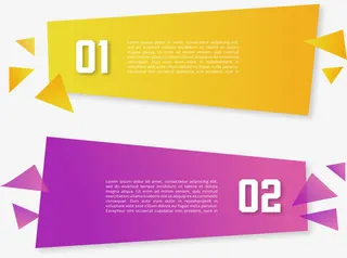 对比色信息图表免抠