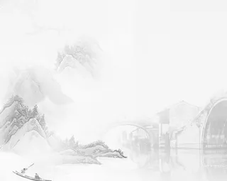 中国风山水画素材免抠